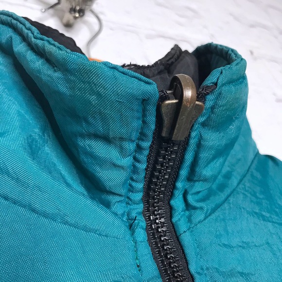 Vintage 90s Youth Reversible ProPlayer Puffer Coat Miami Dolphins NFL Football - Picture 2 of 12